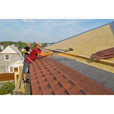 Монтаж битумной черепицы