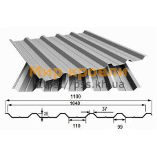 Профнастил ПК-35 ARCELOR (Германия) МАТ 0.5 мм