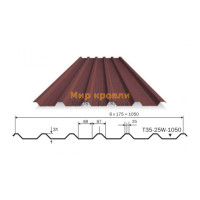 Профнастил T-35W RanTech 0.4 мм (Глянец)